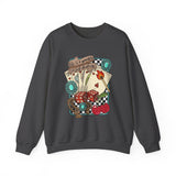 Vintage Life is a Gamble Unisex Sweatshirt Crewneck Printed in the USA