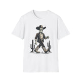 Frankenstein Cactus Cowboy T-Shirt, Vintage Western Tee, Cool Casual Wear, Unisex Halloween Top, Unique Gift Idea