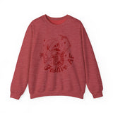 Festive AF Skeleton Sweatshirt, Unisex Crewneck, Halloween Apparel, Holiday Gift, Cozy Casual Wear