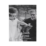 Customized Frank & Bride Monster "Till Death Do Us Part" Blanket Keepsake