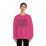Make Sense Common Again Sweatshirt, Cozy Crewneck, Unisex Sweatshirt for Everyday Wear, Gift for Friends, Casual Style, Perfect for Fall