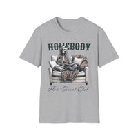 Homebody Anti Social Skeleton Unisex T-Shirt Printed in the USA