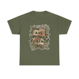 “Say Perhaps to Drugs” Floral Vintage Graphic T-Shirt