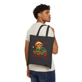 Funny Christmas Tote Bag - I'm Not Ready for This Shit, Holiday Shopping Bag, Gift for Crazy Elves, Eco-Friendly Reusable Bag, Santa Decor