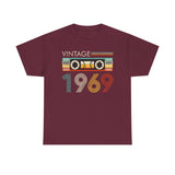 Personalized 1958-2000 Birth Year Vintage/Retro Cassette Tape Graphic T-Shirt