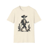 Frankenstein Cactus Cowboy T-Shirt, Vintage Western Tee, Cool Casual Wear, Unisex Halloween Top, Unique Gift Idea
