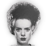 Monster Lounge Bride of Frankenstein Custom Face Pillow — Horror Throw Pillow