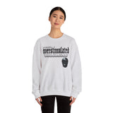 Overstimulated Graphic Sweatshirt, Cozy Crewneck for Relaxation, Perfect Gift for Introverts, Casual Wear, Streetwear Style
