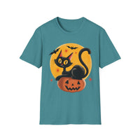 Creepin’ It Real Vintage Black Cat Jack-O’-Lantern T-Shirt