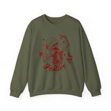 Festive AF Skeleton Sweatshirt, Unisex Crewneck, Halloween Apparel, Holiday Gift, Cozy Casual Wear