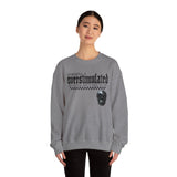 Overstimulated Graphic Sweatshirt, Cozy Crewneck for Relaxation, Perfect Gift for Introverts, Casual Wear, Streetwear Style