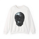 Skull and Rose Unisex Sweatshirt - Edgy Fashion, Perfect for Casual Wear, Grunge Aesthetic, Halloween, Gifts