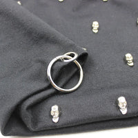 Skull and Stud Hoop Beanie