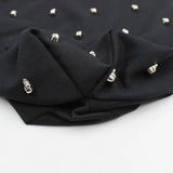 Skull and Stud Hoop Beanie