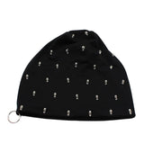 Skull and Stud Hoop Beanie