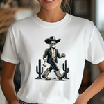 Frankenstein Cactus Cowboy T-Shirt, Vintage Western Tee, Cool Casual Wear, Unisex Halloween Top, Unique Gift Idea