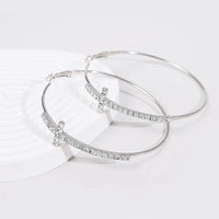 Cross Hoop Earrings