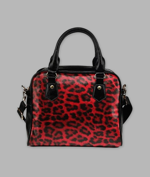 Women's Red Leopard Handbag/Purse