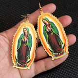 Virgin Mary Drop Earrings