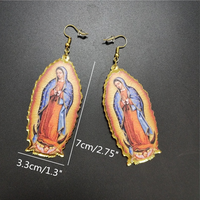 Virgin Mary Drop Earrings