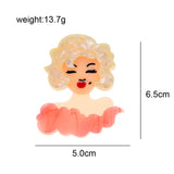 Marilyn Monroe Acrylic Brooch