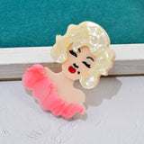 Marilyn Monroe Acrylic Brooch