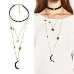 Celestial's Moon and Star Necklace Collection - Wildly Untamed