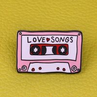 Love Songs Cassette Tape Enamel Pin - Wildly Untamed