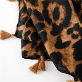 2019 Fashion Women Leopard Print Scarf 180*100cm Foulard Femme Leopard Stole Thin Warm Shawl Winter Cashmere Scarf Good Texture - Wildly Untamed