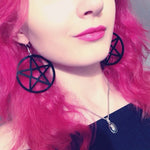 Pentagram Dangling Earrings