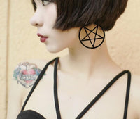 Pentagram Dangling Earrings
