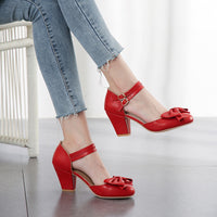 Mary Jane Bow Pumps