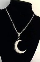 Crescent Silver Moon Earrings