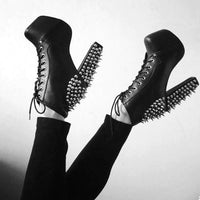 Rebel Spiked Ankle Boots