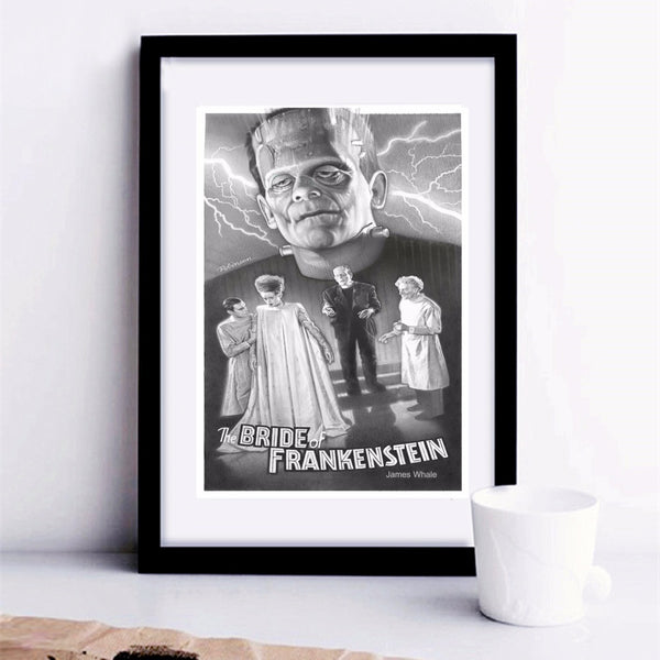 The Bride Of Frankenstein Vintage Poster