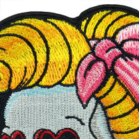 Love In My Eyes Sugar Skull Iron On Patch - Wildly Untamed