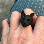 Adjustable Kitty Cat Ring